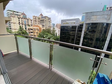 Balcony in 3 BHK Apartment at Uday Bhanu, Santacruz West – for Rent