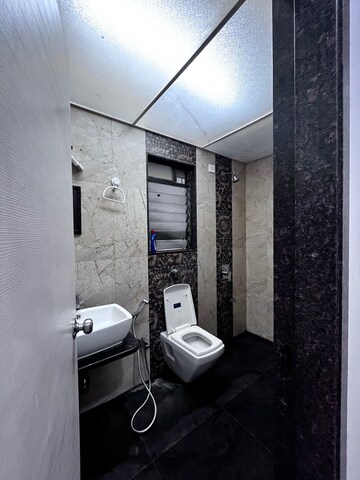 Bathroom in 2 BHK Apartment at Hyde Park CHS, Kharghar – for Rent