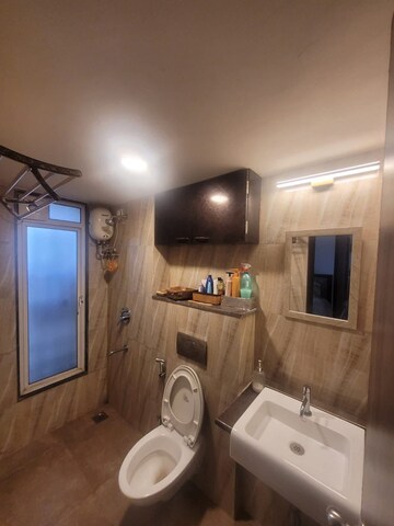 Bathroom in 2 BHK Apartment at Lodha Amara, Kolshet Road – for Rent
