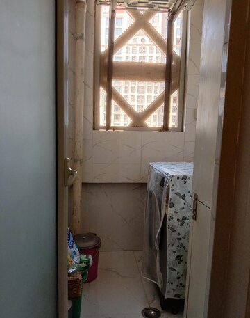 Bathroom in 3 BHK Apartment at Hiranandani Skylark Enclave, Ghodbunder Road – for Rent
