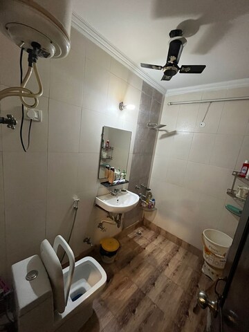 Bathroom in 3 BHK Apartment at Chattarpur – for Rent