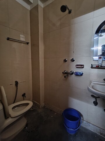 Bathroom in 1 BHK Builder Floor at Saket – for Rent