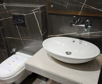 Bathroom in 2 BHK Apartment at Chandigarh Hollywood Heights 1, Lohgarh – for Rent
