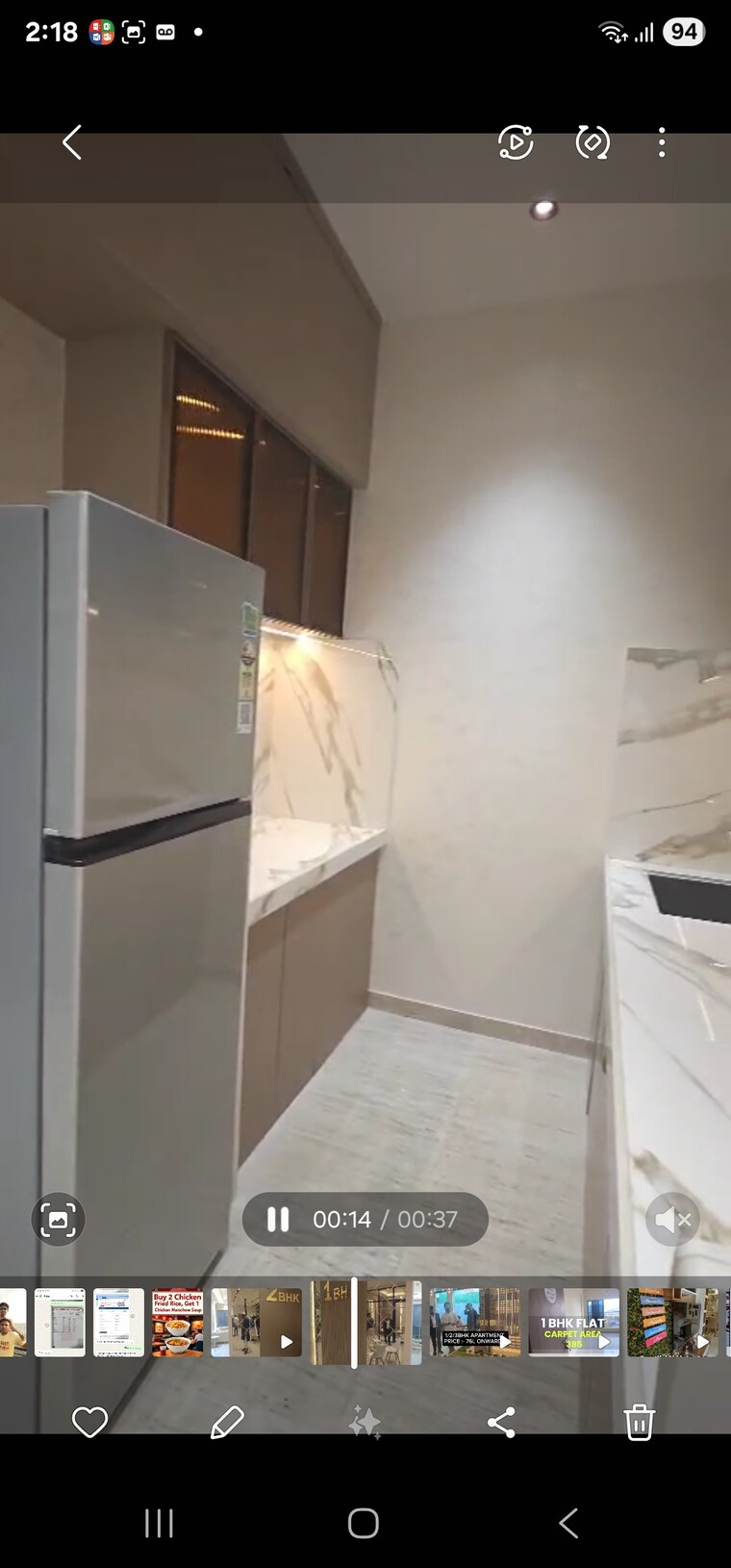 Kitchen, dlh-dream-tower 1 Bedroom 412 Sq.Ft. Apartment In Jogeshwari West Mumbai 9054214