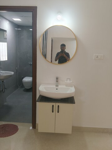Bathroom in 3 BHK Apartment at Gem Nakshatra, Kokapet – for Rent