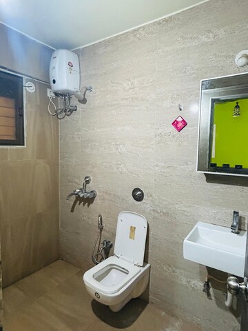 Bathroom in 2 BHK Apartment at Cosmos Jewels, Ghodbunder Road – for Rent