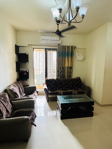 Living Room in 2 BHK Apartment at Cosmos Jewels, Ghodbunder Road – for Rent