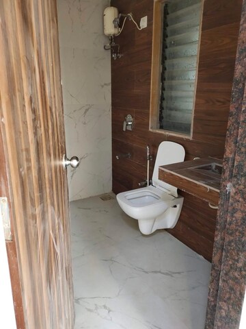 Bathroom in 2 BHK Apartment at Gurukrupa Marina Enclave, Malad West – for Rent