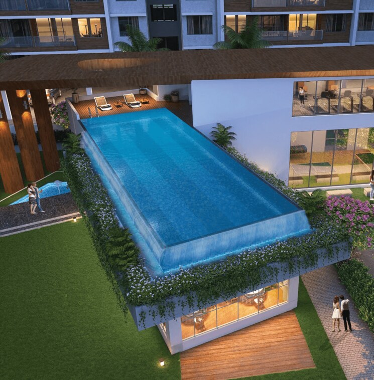 Swimming Pool, unique-youtopia 2 Bedroom 757 Sq.Ft. Apartment In Kharadi Pune 9054404