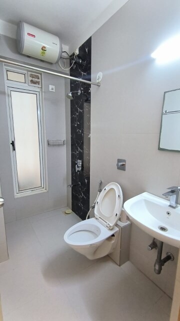 Bathroom in 2 BHK Apartment at L&T Crescent Bay T2, Parel – for Rent