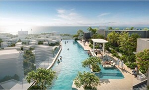 Swimming Pool in 4 BHK Apartment at Rustomjee Crescent, Pali Hill – for Sale