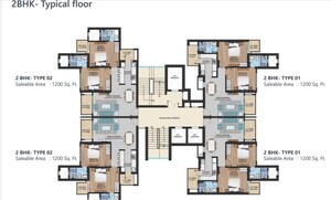 Floor Plan in 4 BHK Apartment at Imperia Armada, Sector 25 Yamuna Expressway – for Sale