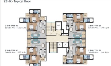 Floor Plan in 4 BHK Apartment at Imperia Armada, Sector 25 Yamuna Expressway – for Sale