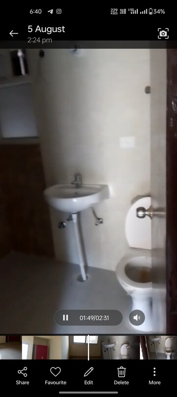 Bathroom in 2 BHK Apartment at Antriksh Golf Link, Sector 1 Greater Noida – for Rent
