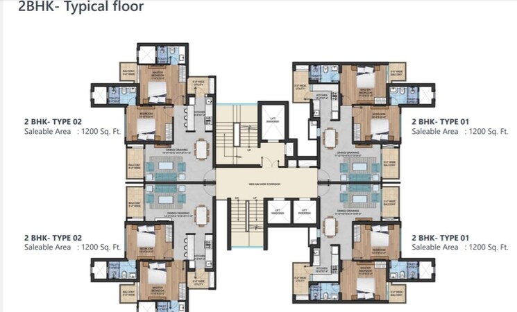 Floor Plan, urbainia-grid1 4 Bedroom 2685 Sq.Ft. Apartment In Sector 25 Yamuna Expressway Greater Noida 9054647
