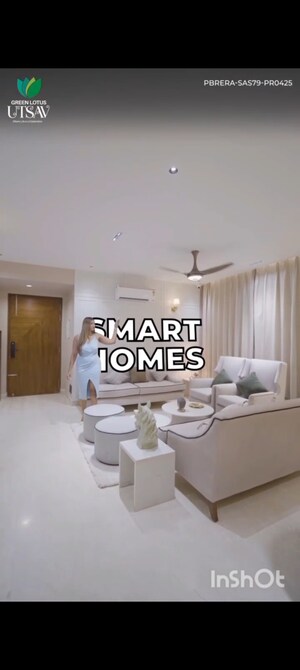 Living Room in 3.5 BHK Penthouse at Aerocity – for Sale