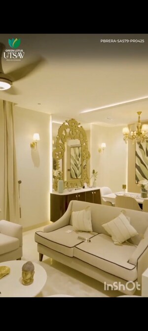 Living Room in 3.5 BHK Penthouse at Aerocity – for Sale