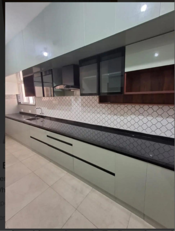Kitchen in 3.5 BHK Apartment at Prestige Waterford, Prasanth Layout – for Rent