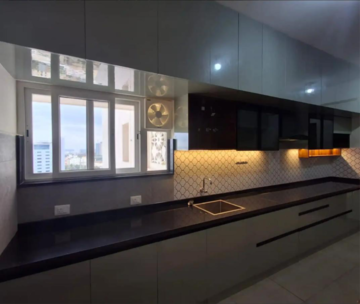 Kitchen in 3.5 BHK Apartment at Prestige Waterford, Prasanth Layout – for Rent