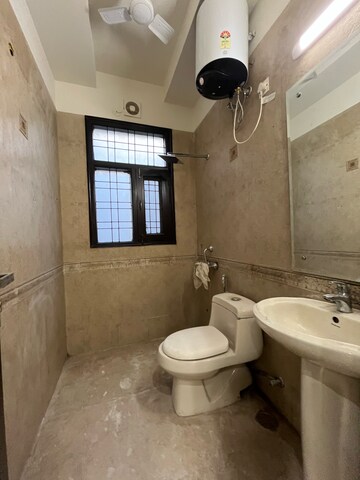 Bathroom in 3 BHK Builder Floor at Ansal Sushant Lok I, Sector 43 – for Rent