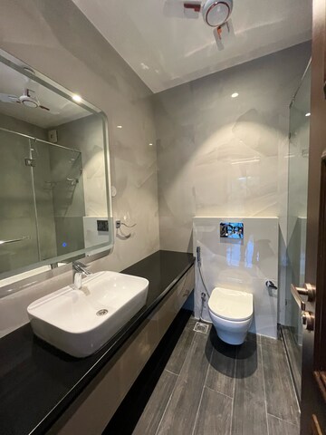 Bathroom in 4 BHK Builder Floor at Ansal Sushant Lok I, Sector 43 – for Rent