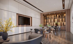 Living Room in 5 BHK Apartment at Rustomjee The Panorama, Pali Hill – for Sale