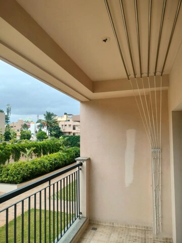 Balcony in 3 BHK Apartment at Sobha Palm Courts, Kogilu – for Rent