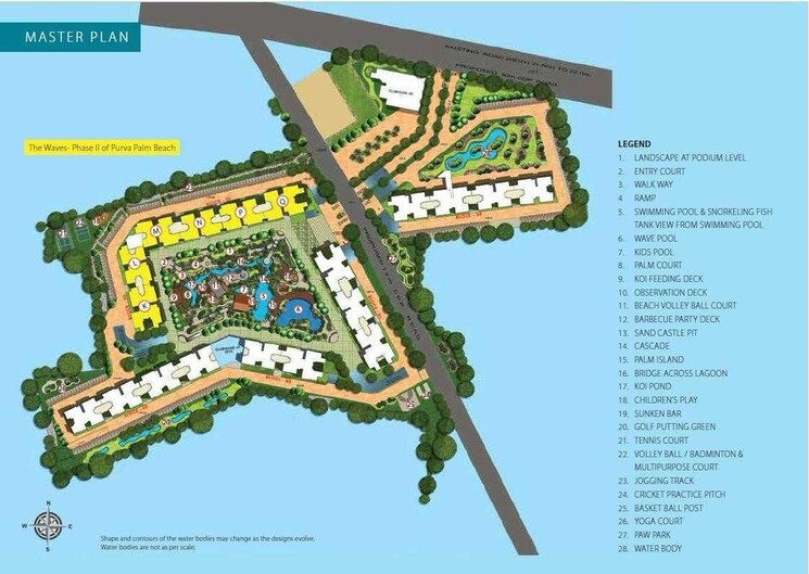 Master Plan, purva-palm-beach 2 Bedroom 1232 Sq.Ft. Apartment In Hennur Road Bangalore 9054917