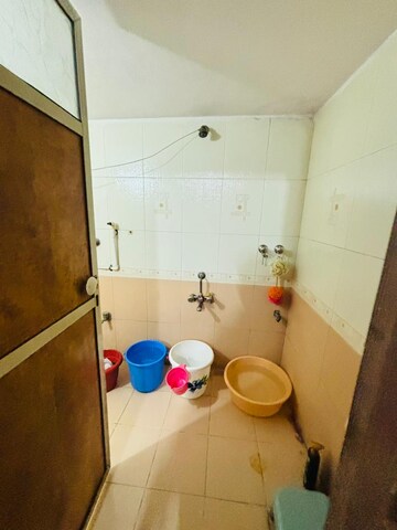 Bathroom in 1 BHK Apartment at Sarvodaya Dutt CHS, Dombivli West – for Rent