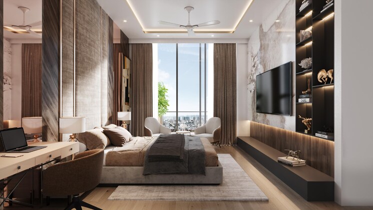 Living Room, lodha-trump-tower 3 Bedroom 1373 Sq.Ft. Apartment In Worli Mumbai 9055020