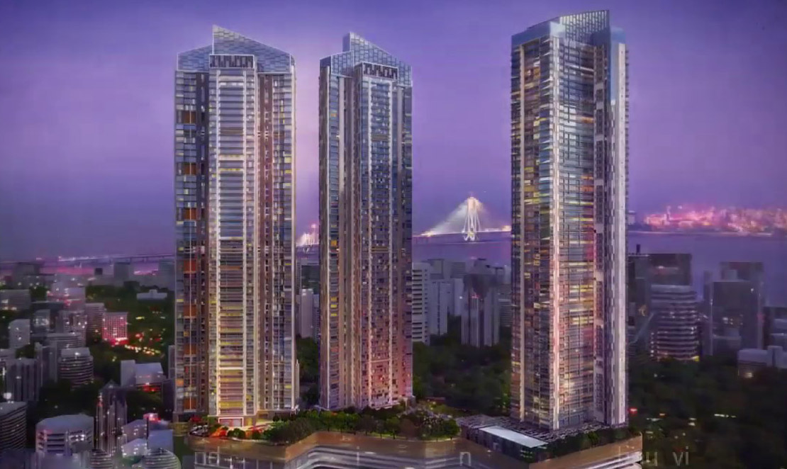 4 BHK + Pooja Room,Servant Room,Study Room,Extra Room 2500 Sq.Ft. Apartment in Rustomjee Crown