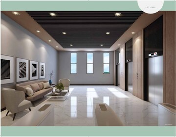 Lift in  Office Space at Ambuja Ecospace Business Towers, New Town – for Rent