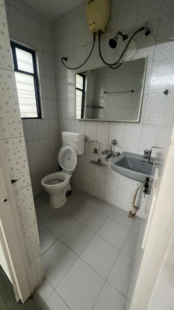 Bathroom in 3 BHK Apartment at Vidya Chs Aundh, Aundh – for Rent
