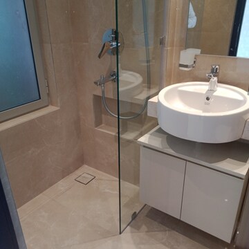Bathroom in 1 BHK Apartment at Hiranandani Highland, Powai – for Rent