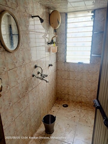 Bathroom in 1 BHK Apartment at Highway View CHS, Malad East – for Rent