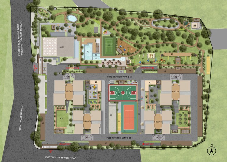 Master Plan, capstone-ventara-residences 3 Bedroom 1610 Sq.Ft. Apartment In Chambenahalli Bangalore 9055588