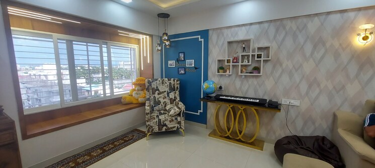 Living Room, kumar-picasso 3 Bedroom 902 Sq.Ft. Apartment In Hadapsar Pune 9055940