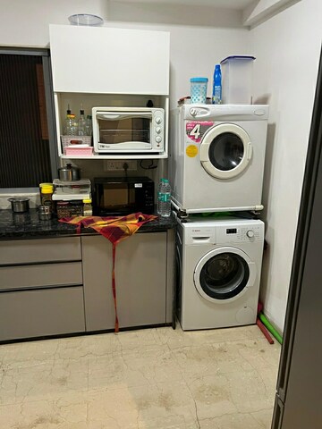 Bathroom in 1 BHK Apartment at K Raheja Heights, Malad East – for Rent