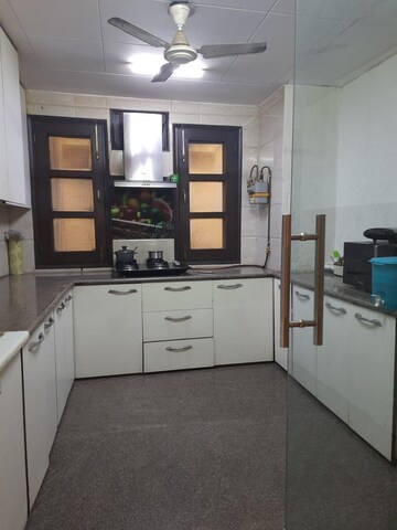 Kitchen in 3 BHK Builder Floor at Rajouri Garden – for Rent
