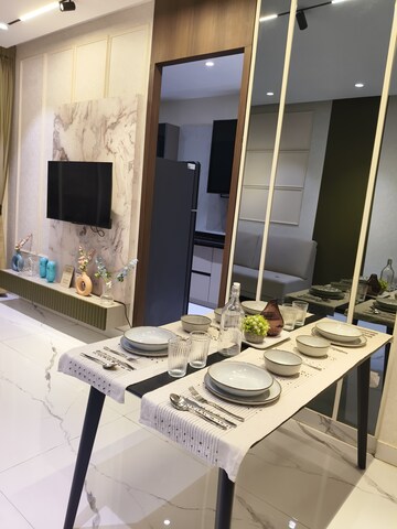 Dining Room in 1 BHK Apartment at DGS Sheetal Kiara, Goregaon West – for Sale