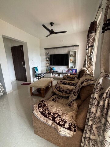 Living Room in 3 BHK Apartment at Lunkad Akash Towers, Pimple Nilakh – for Sale