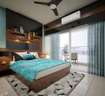 Bedroom in 3 BHK Apartment at Lodha World View, Worli – for Rent