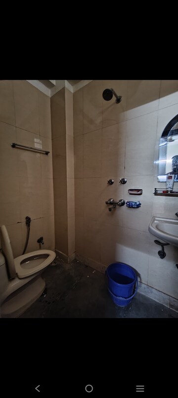Bathroom in 1 BHK Builder Floor at Saket – for Rent