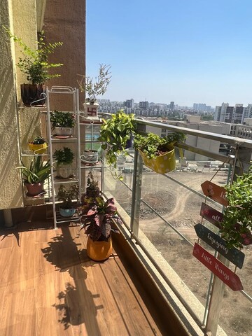 Balcony in 2 BHK Apartment at Amanora Adreno Towers, Hadapsar – for Rent