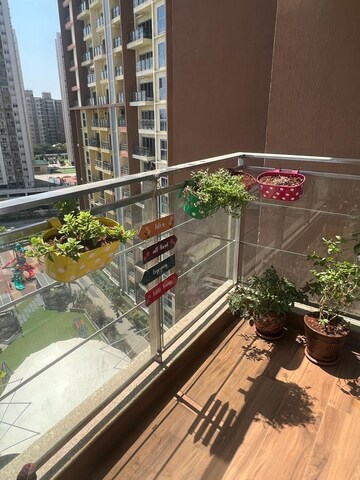 Balcony in 2 BHK Apartment at Amanora Adreno Towers, Hadapsar – for Rent