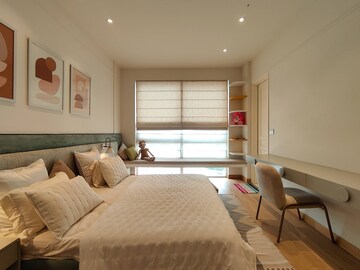Bedroom in 3 BHK Apartment at Bhartiya Leela Residences, Thanisandra Main Road – for Rent