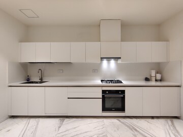 Kitchen in 3 BHK Apartment at Bhartiya Leela Residences, Thanisandra Main Road – for Rent