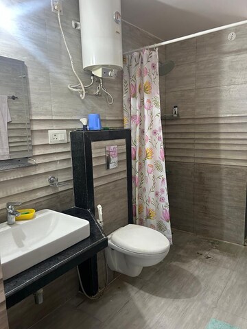 Bathroom in 3 BHK Apartment at Serenity Homes, Vaishali Nagar – for Rent
