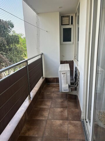 Balcony in 3 BHK Apartment at Serenity Homes, Vaishali Nagar – for Rent