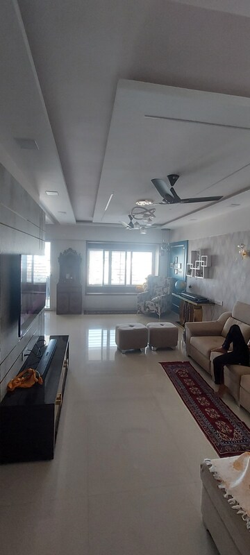 Living Room in 3 BHK Apartment at Kumar Picasso Villa, Hadapsar – for Rent